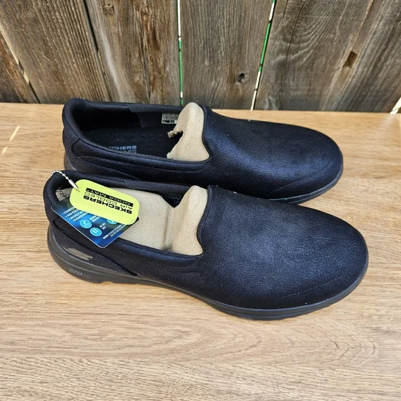 Skechers Womens  Black and Tan Slip-On Loafers Size 9.5 - Picture 11 of 16